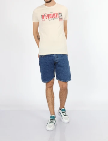 Tricou Milano Bulls, crem