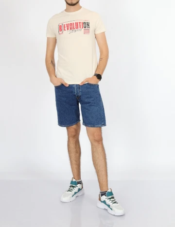 Tricou Milano Bulls, crem