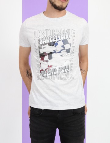 Tricou Milano Bulls, gri