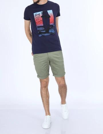 Tricou Milano Bulls, bleumarin