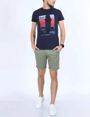 Tricou Milano Bulls, bleumarin
