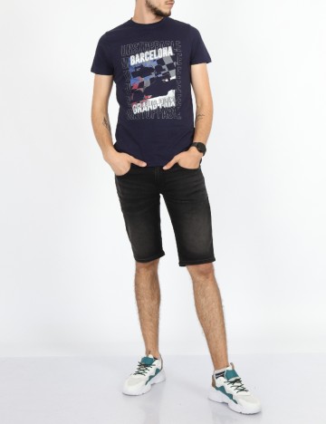 Tricou Milano Bulls, bleumarin