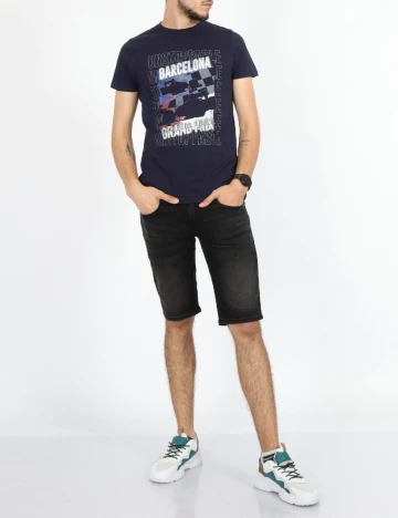 Tricou Milano Bulls, bleumarin
