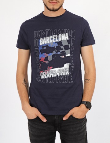Tricou Milano Bulls, bleumarin