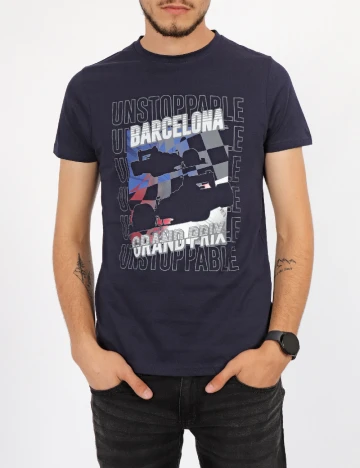 Tricou Milano Bulls, bleumarin