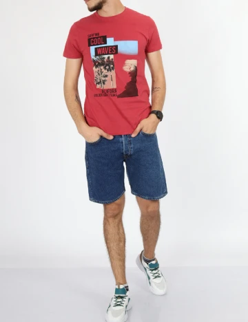 Tricou Milano Bulls, rosu