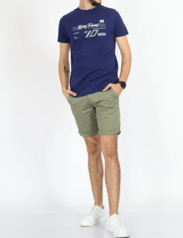 Tricou Milano Bulls, bleumarin Albastru