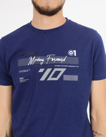 Tricou Milano Bulls, bleumarin Albastru