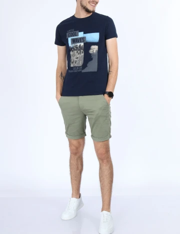 Tricou Milano Bulls, bleumarin Albastru