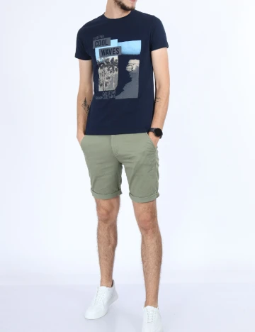 Tricou Milano Bulls, bleumarin Albastru