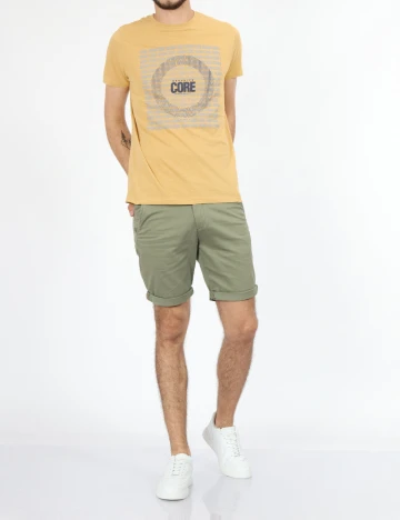 Tricou Milano Bulls, mustar
