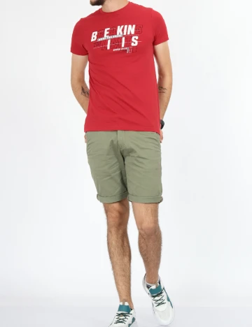Tricou Milano Bulls, rosu Rosu
