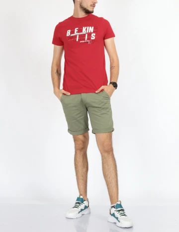 Tricou Milano Bulls, rosu Rosu