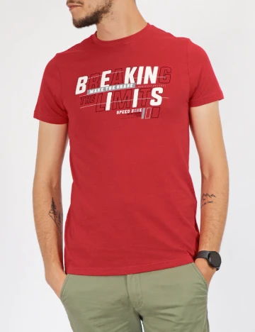 Tricou Milano Bulls, rosu Rosu