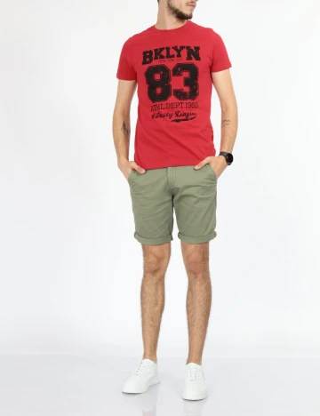 Tricou Milano Bulls, rosu Rosu