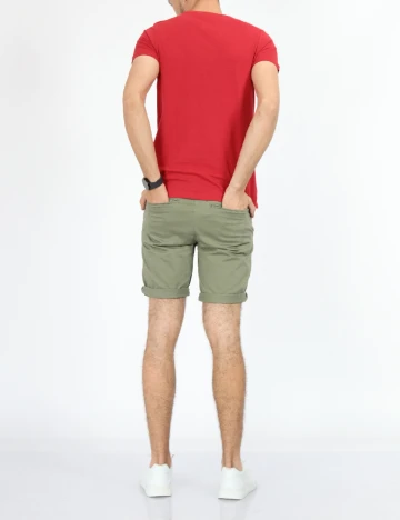 Tricou Milano Bulls, rosu Rosu
