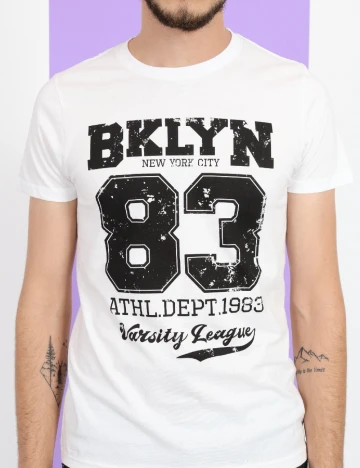 Tricou Milano Bulls, alb