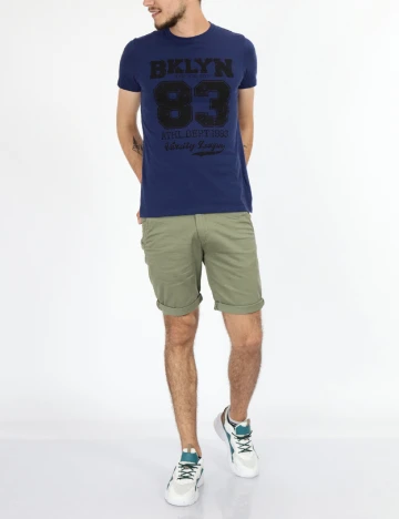 Tricou Milano Bulls, bleumarin Albastru