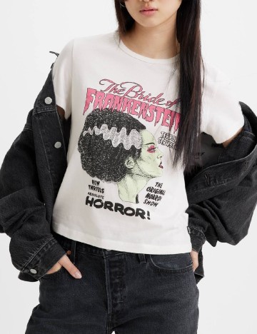 Tricou Levi S, ecru