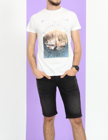 Tricou Milano Bulls, alb