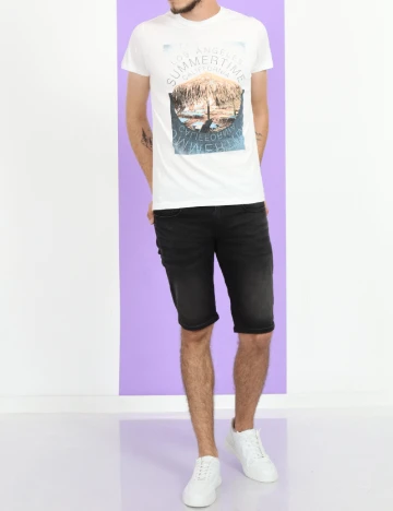 Tricou Milano Bulls, alb