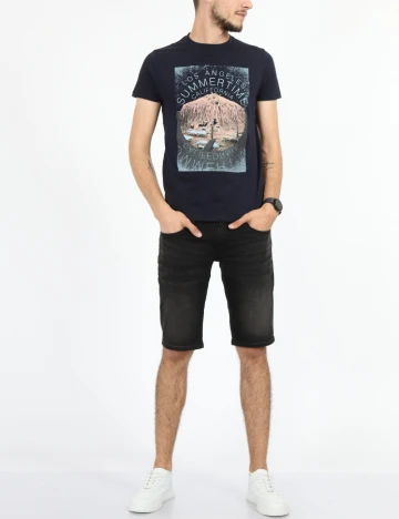 Tricou Milano Bulls, bleumarin Albastru
