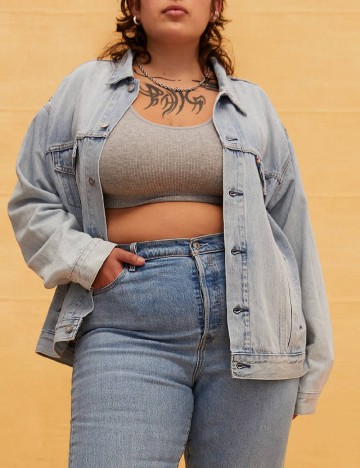 
						Jacheta Levi S Plus Size, bleu