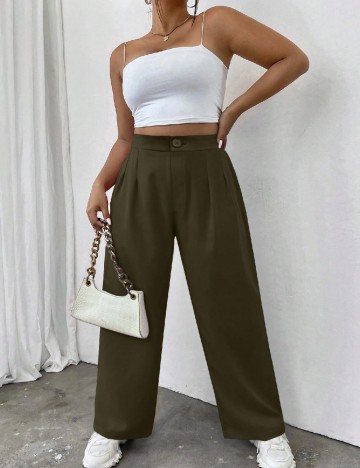 
						Pantaloni SHEIN CURVE, verde