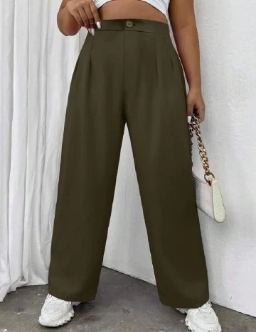 Pantaloni SHEIN CURVE, verde