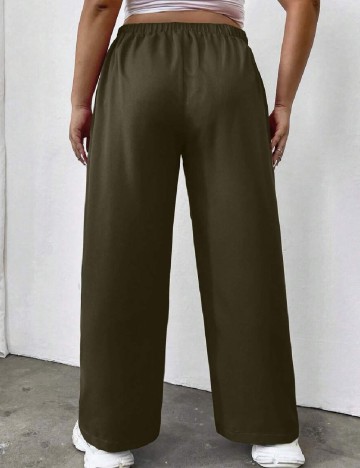 Pantaloni SHEIN CURVE, verde