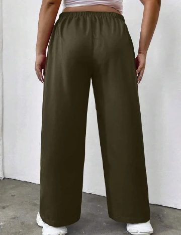 Pantaloni SHEIN CURVE, verde