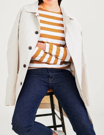 Bluza DOCKERS, alb/maro Maro