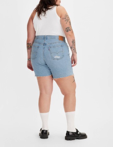Pantaloni scurti Levi S Plus Size, albastru