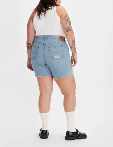 Pantaloni scurti Levi S Plus Size, albastru