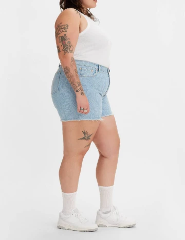 Pantaloni scurti Levi S Plus Size, albastru