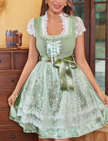 Rochie scurta SHEIN, verde