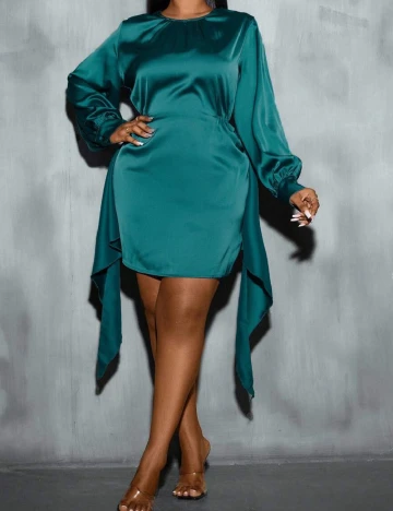 Rochie scurta SHEIN CURVE, turcoaz