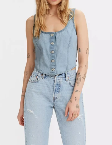 Top Levi S, albastru Albastru