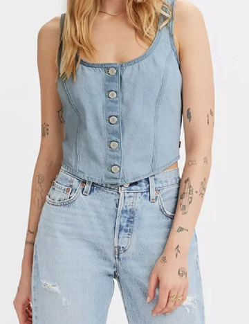 Top Levi S, albastru Albastru