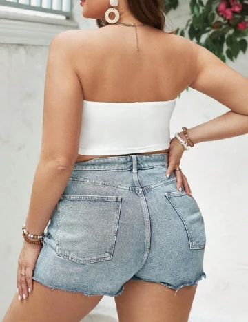 Top SHEIN CURVE, alb