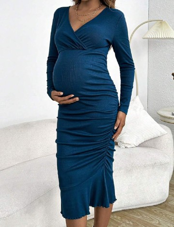 
						Rochie medie SHEIN Maternity, albastru