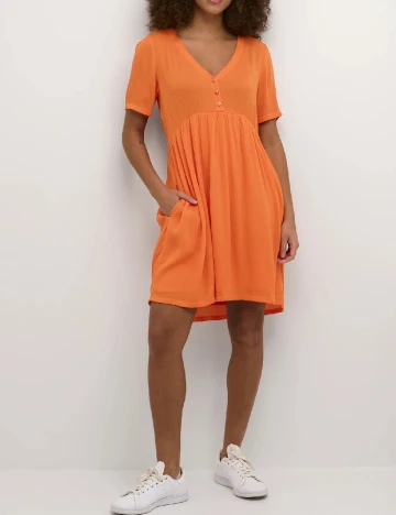 Rochie scurta Kaffe, portocaliu