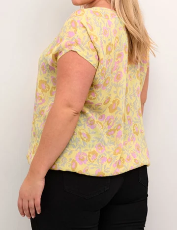 Bluza Kaffe Curve, galben Galben