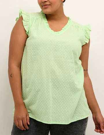 Bluza Kaffe Curve, verde Verde