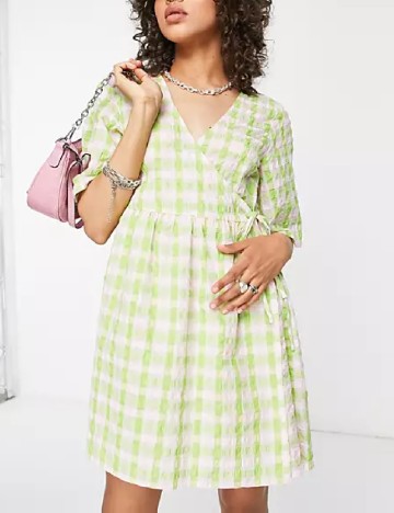 
						Rochie scurta ASOS, verde