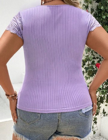 Bluza SHEIN CURVE, mov
