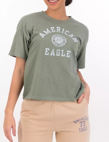 
						Tricou American Eagle, verde