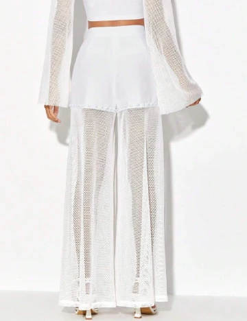 Pantaloni scurti SHEIN, alb
