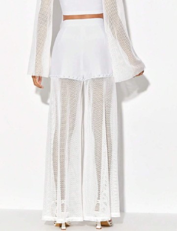 Pantaloni scurti SHEIN, alb