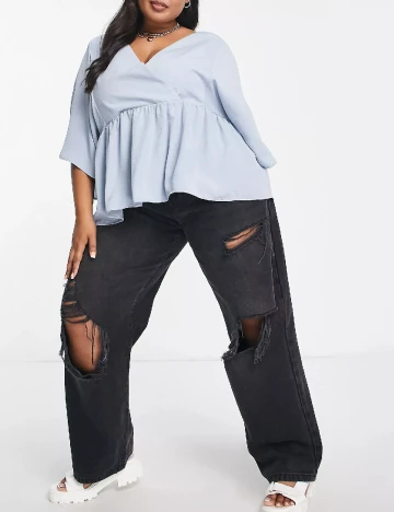 Bluza ASOS Curve, albastru